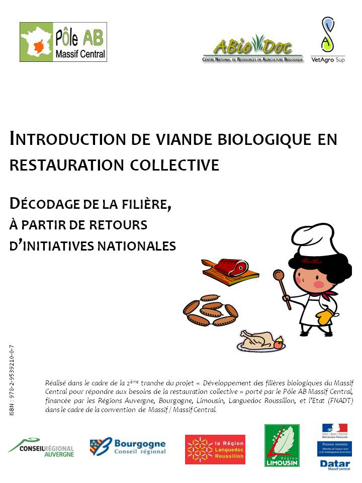 Synthèse sur l'introduction de viande biologique en restauration collective